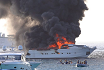 Poker player's yacht catches fire 